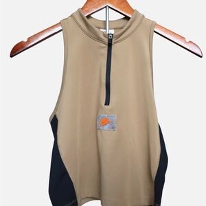 Nike Dri‑FIT Sleeveless Khaki Athletic Top Womens Size M
